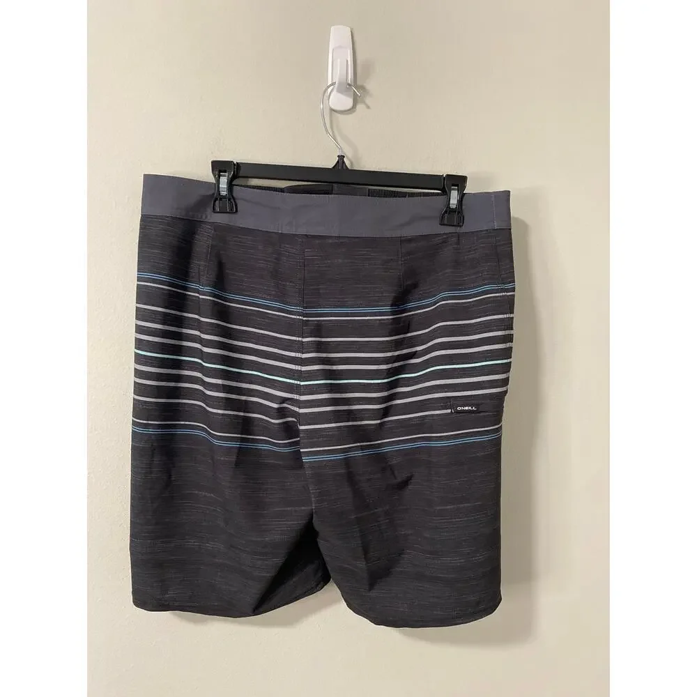 New O'Neill Hyperfreak Men's Boardshorts Swim Trunks At-The-Knee, Size 32
